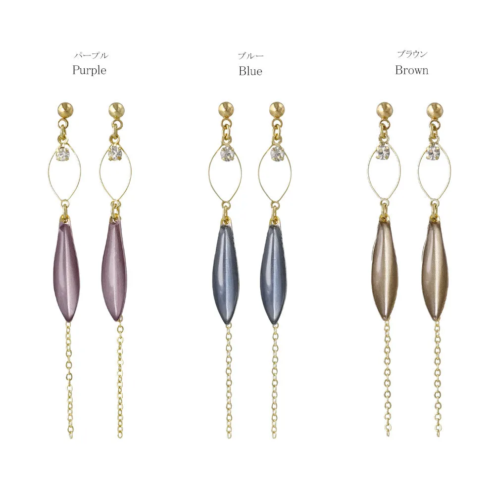 Stick and Chain Drop Earrings
