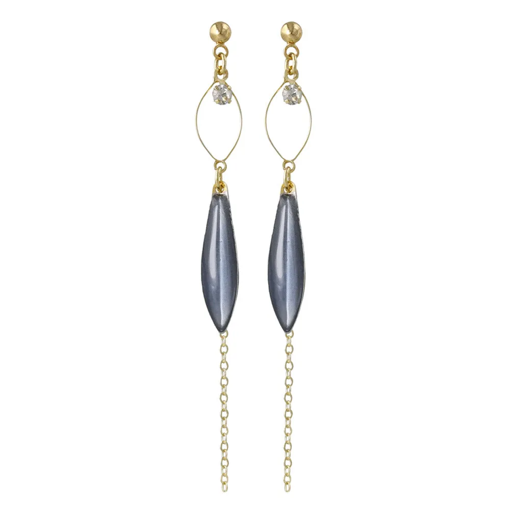 Stick and Chain Drop Earrings
