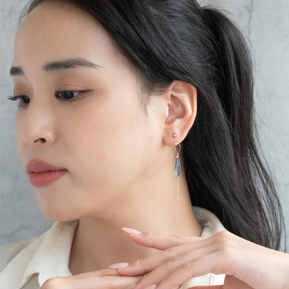 Stick and Chain Drop Earrings