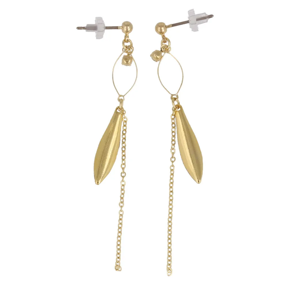 Stick and Chain Drop Earrings