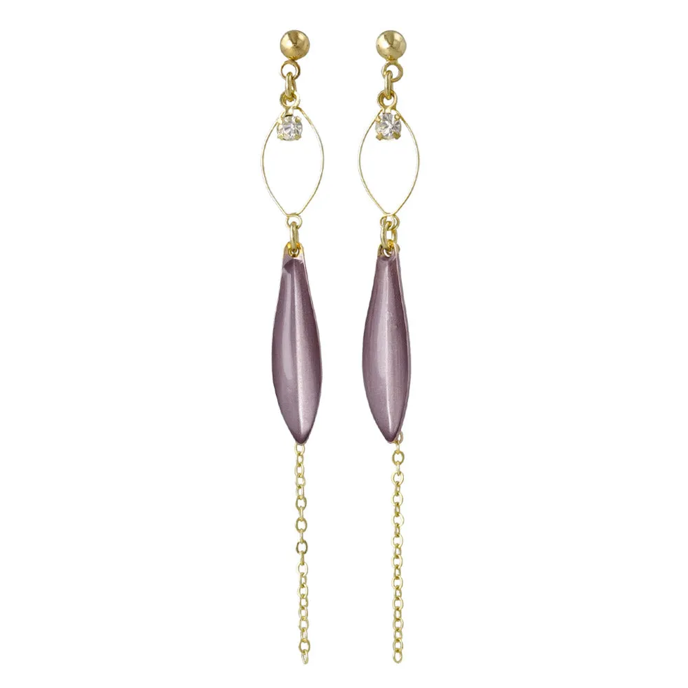 Stick and Chain Drop Earrings