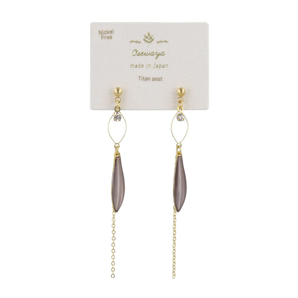 Stick and Chain Drop Earrings