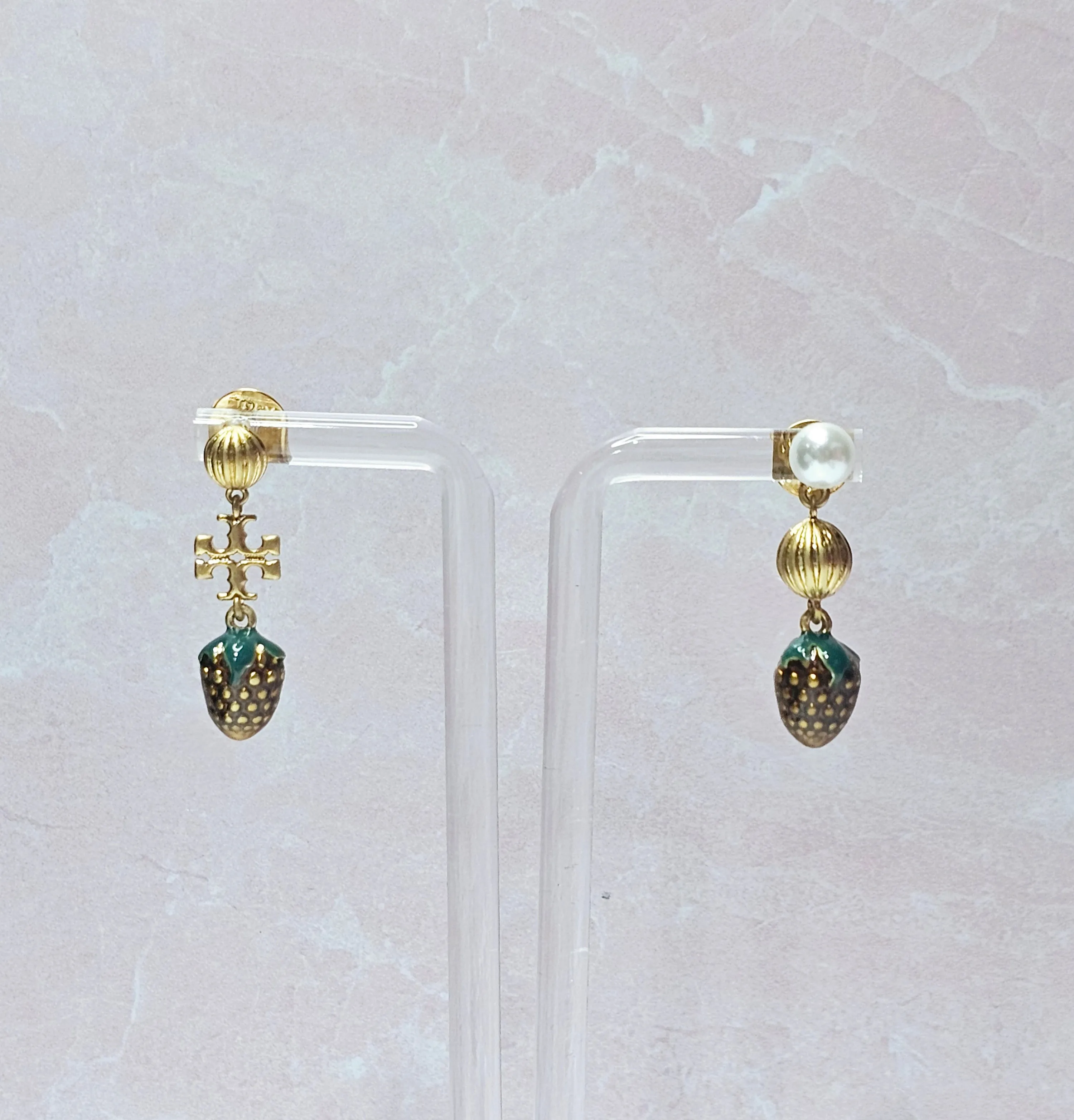 Strawberry Tory lux earring