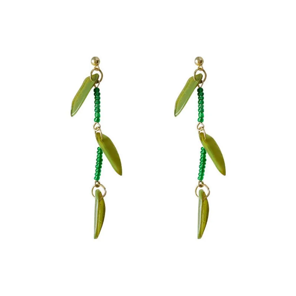 Summer Mori Style Fresh Leaves Earrings