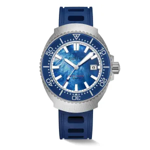 Super Marine Titanium Blue Mother of Pearl Dial Watch