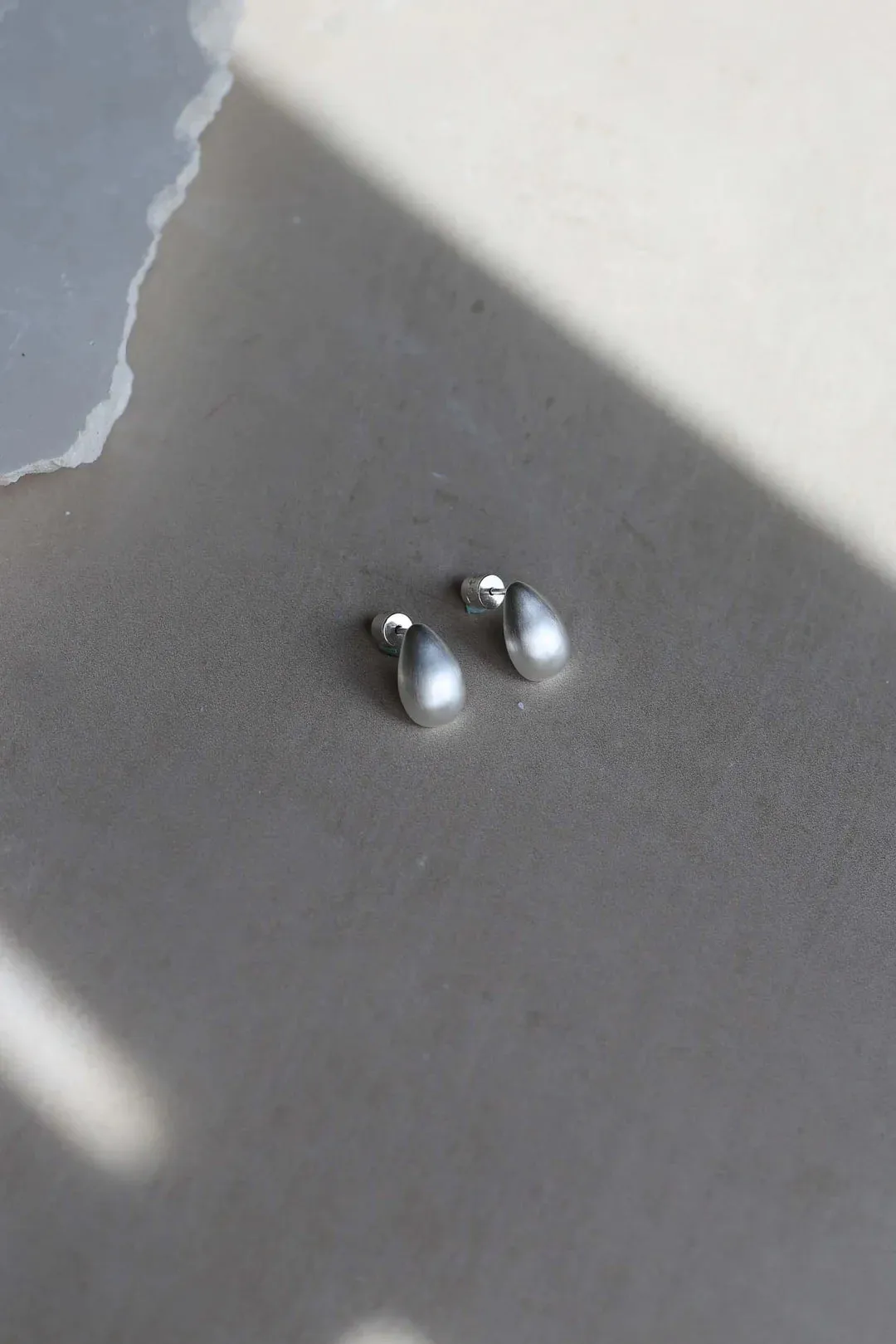 Teardrop Earrings | Silver