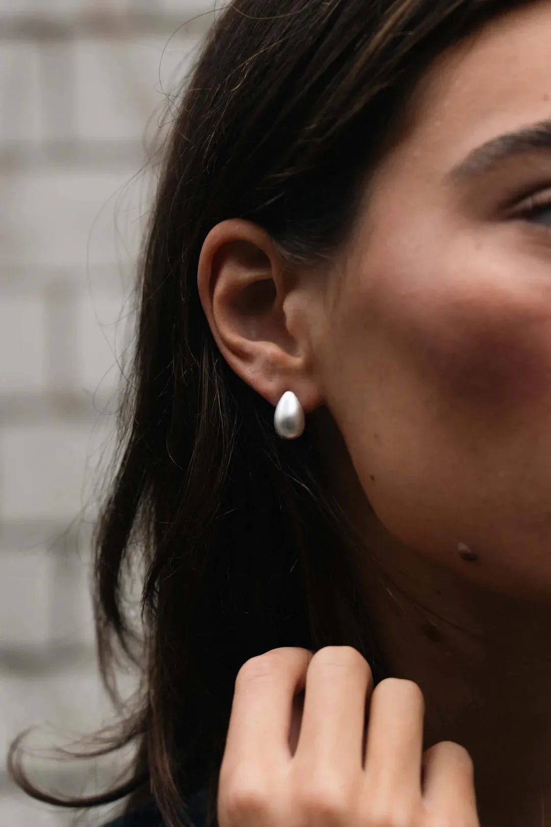 Teardrop Earrings | Silver