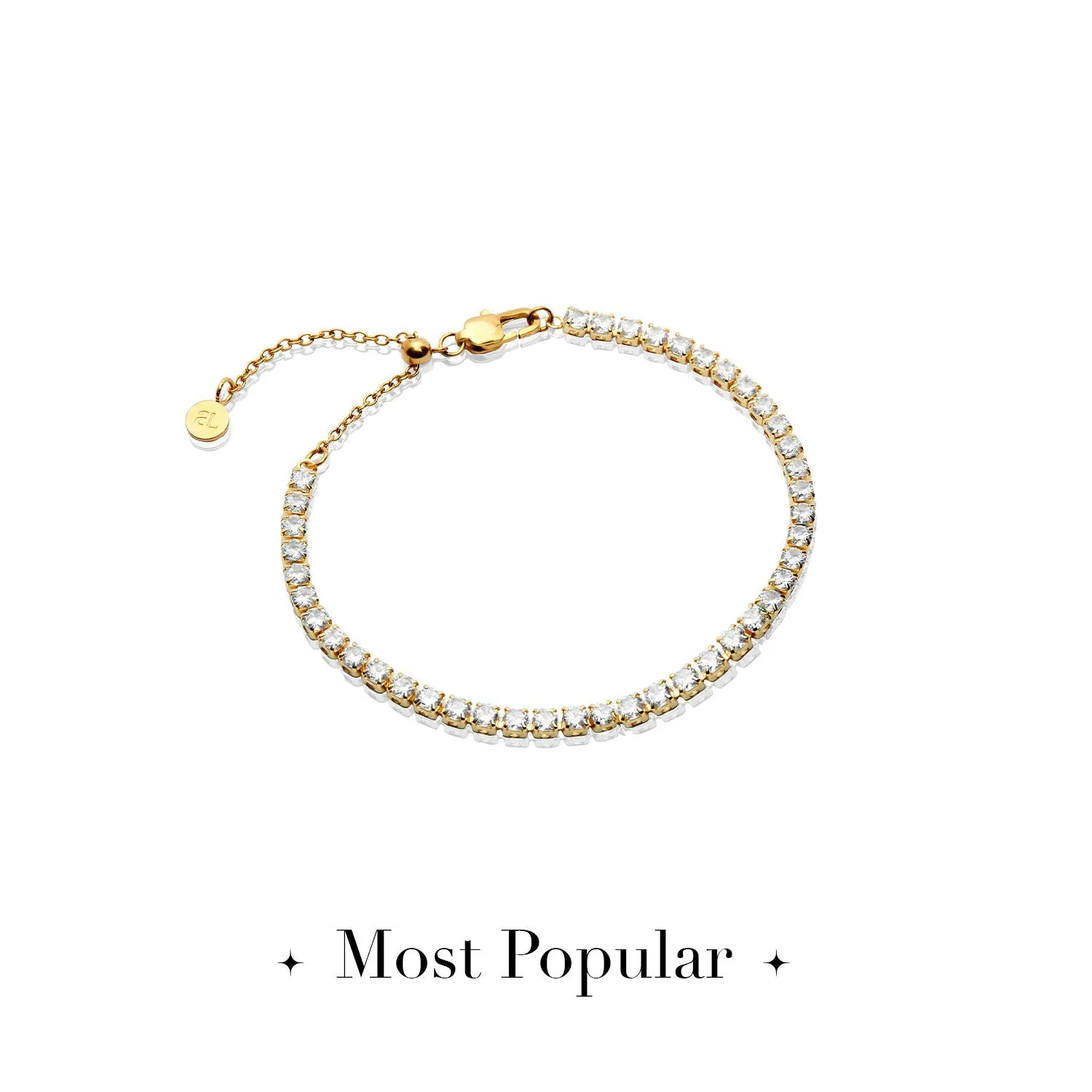 Tennis Bracelet (Gold)