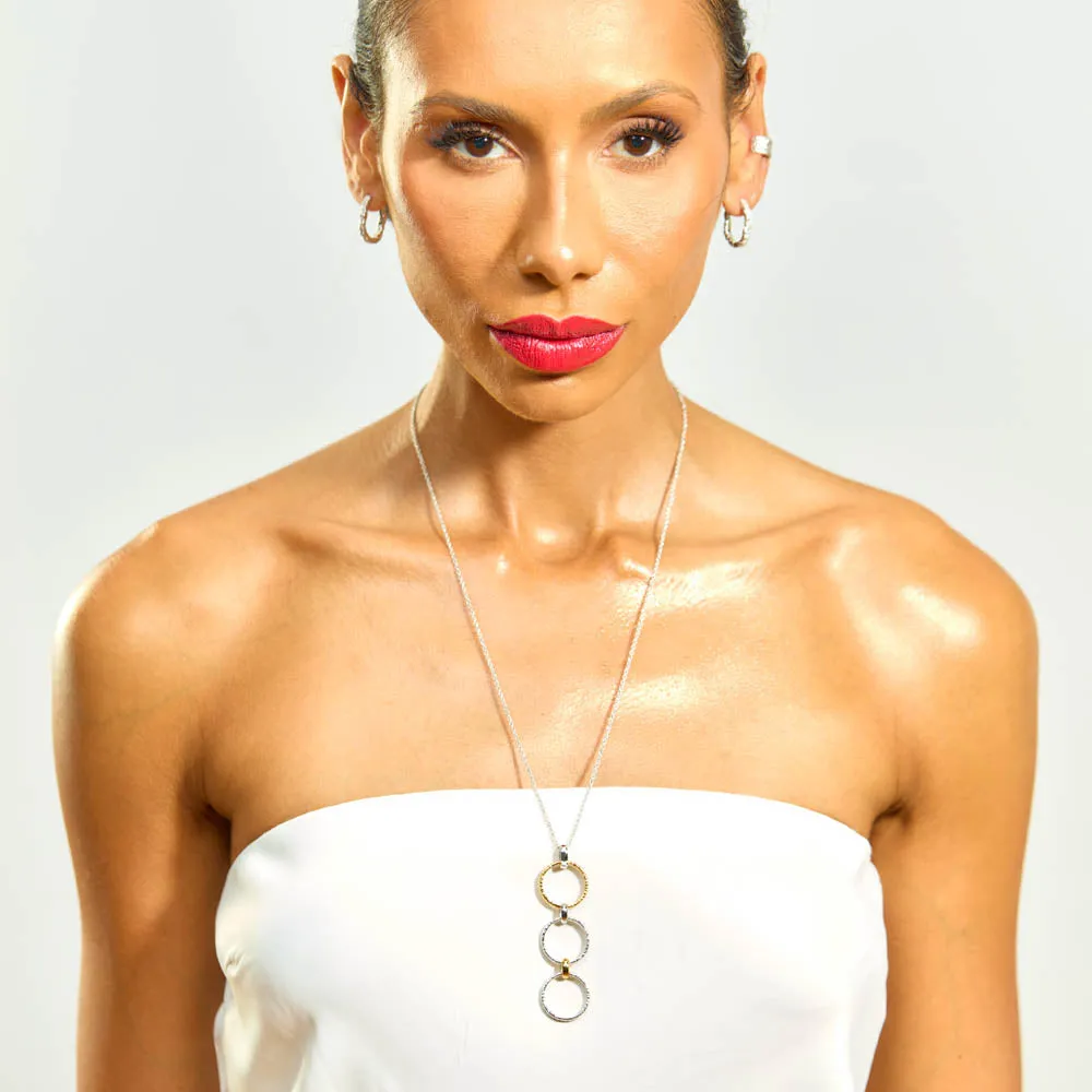 Triple Hula Multi-Finish Long Necklace