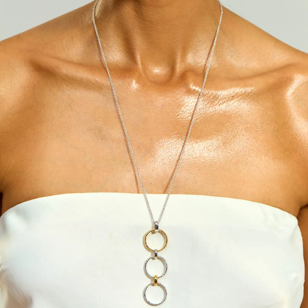 Triple Hula Multi-Finish Long Necklace