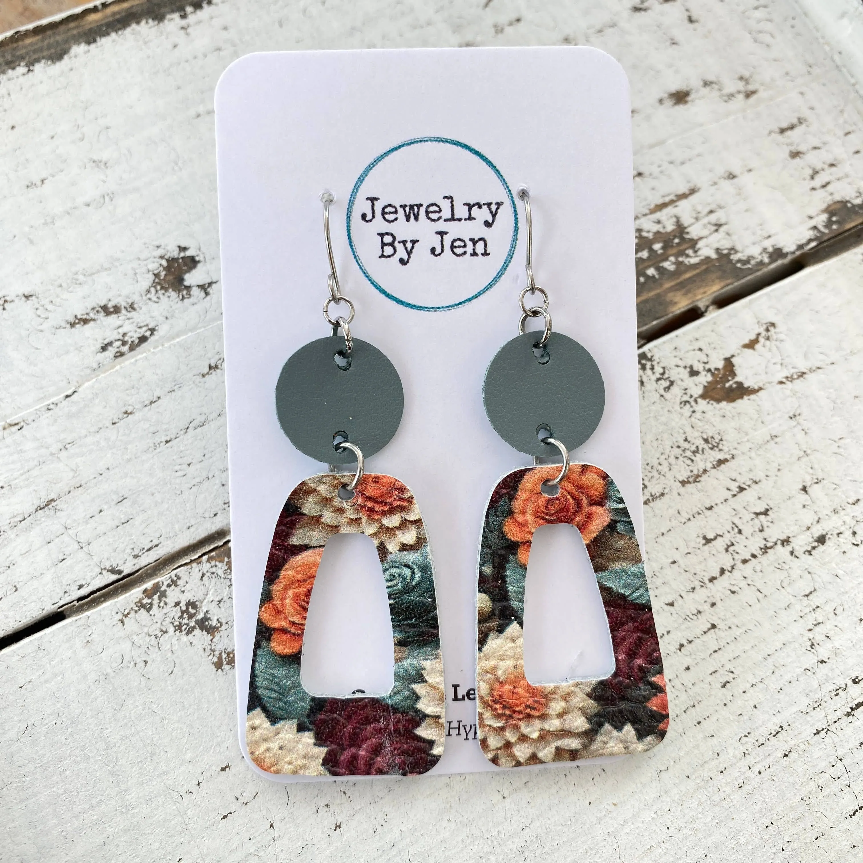 Trixie Earrings: Autumn Array of Flowers