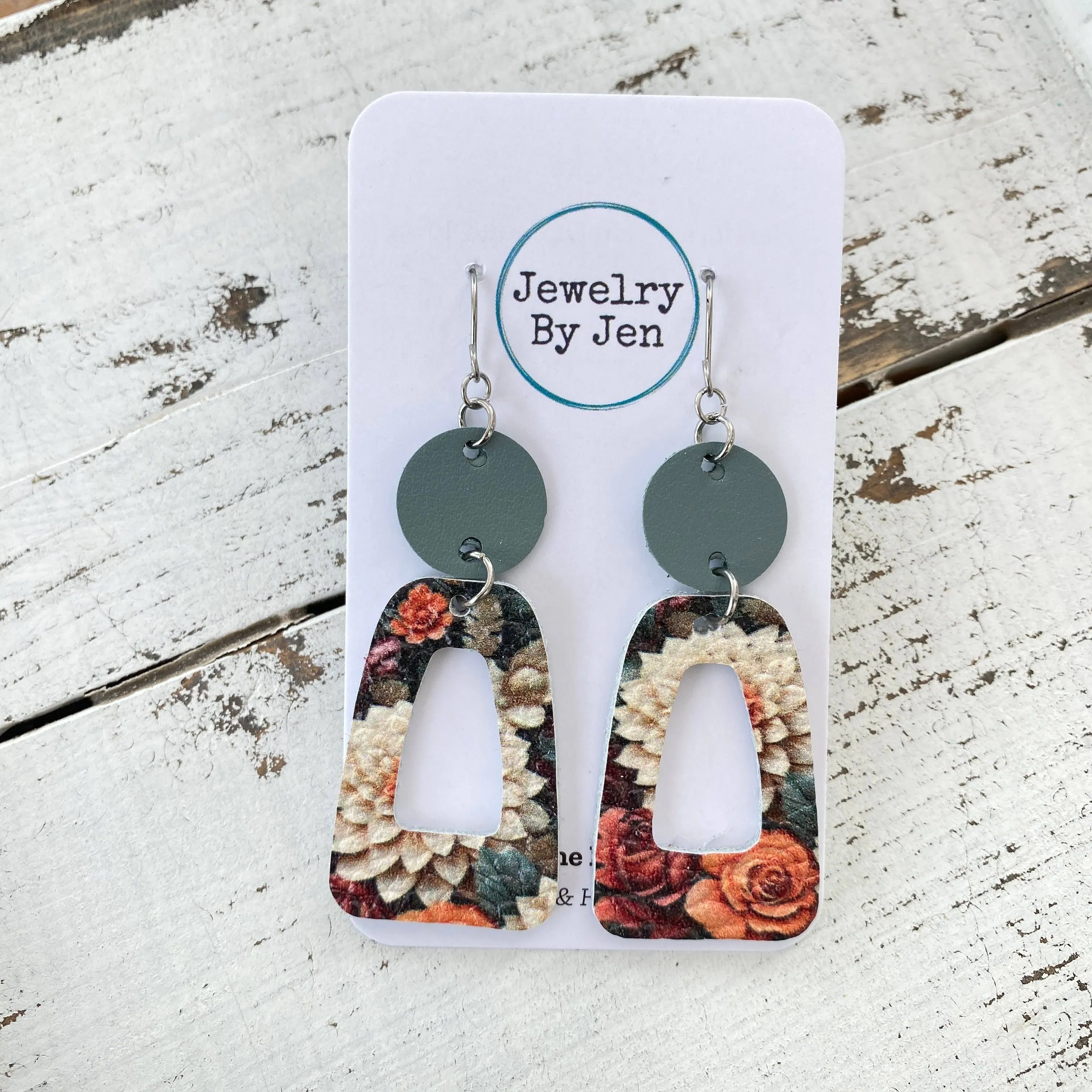 Trixie Earrings: Autumn Array of Flowers