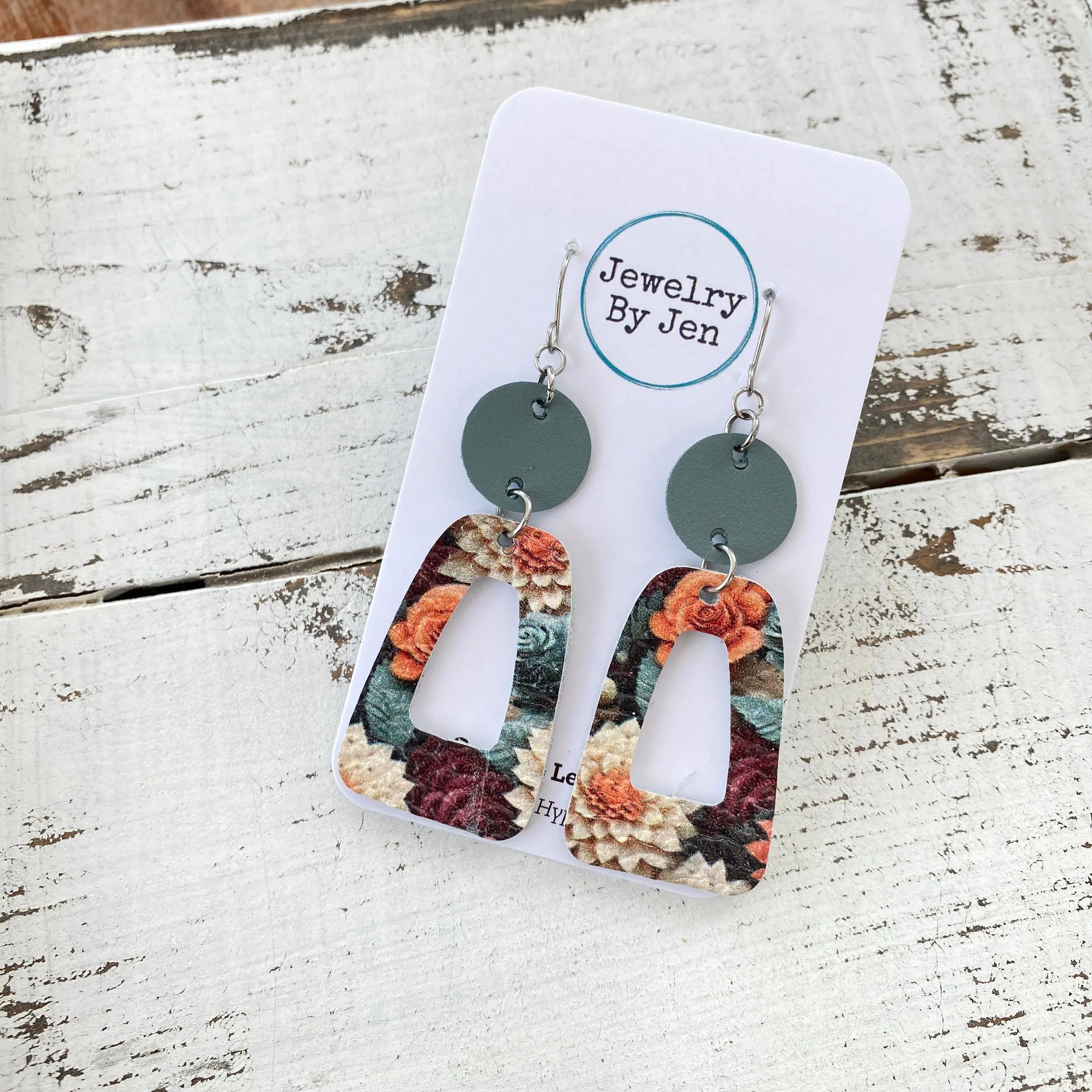 Trixie Earrings: Autumn Array of Flowers