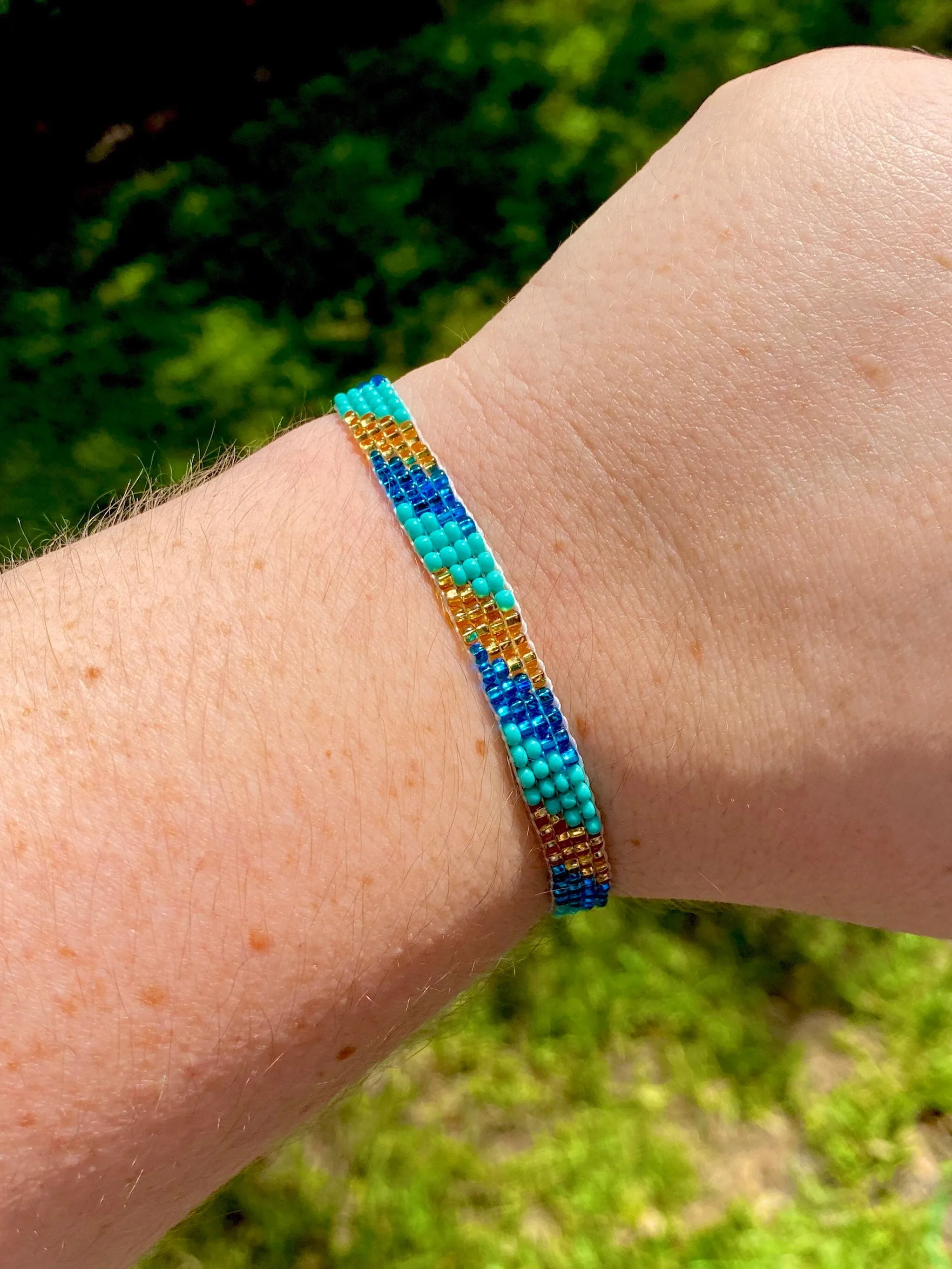 Turquoise Blue Skinny Boho Bracelet
