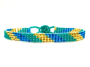 Turquoise Blue Skinny Boho Bracelet