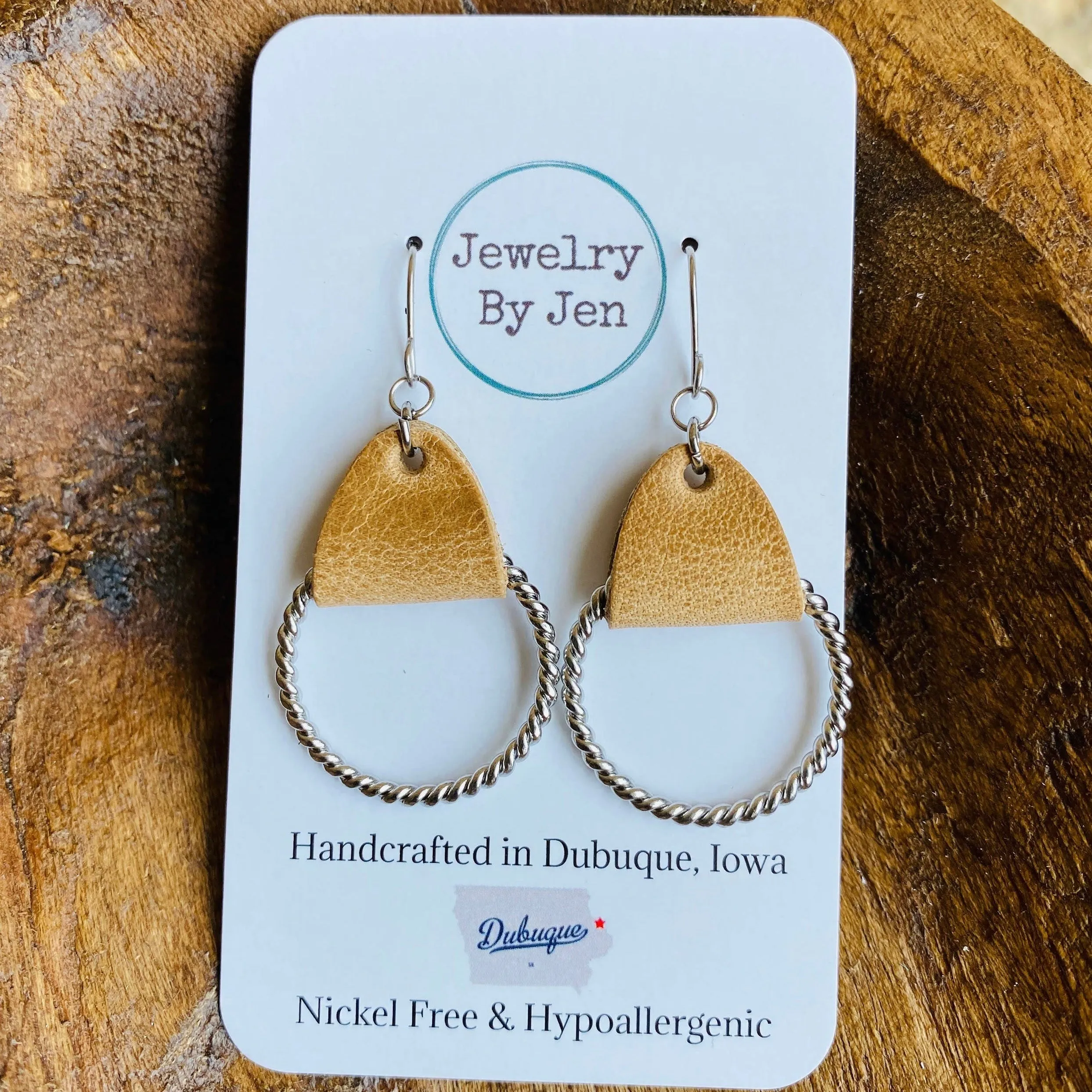 Twisted Hoop Dangle (4 colors)