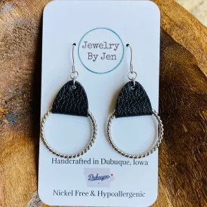 Twisted Hoop Dangle (4 colors)
