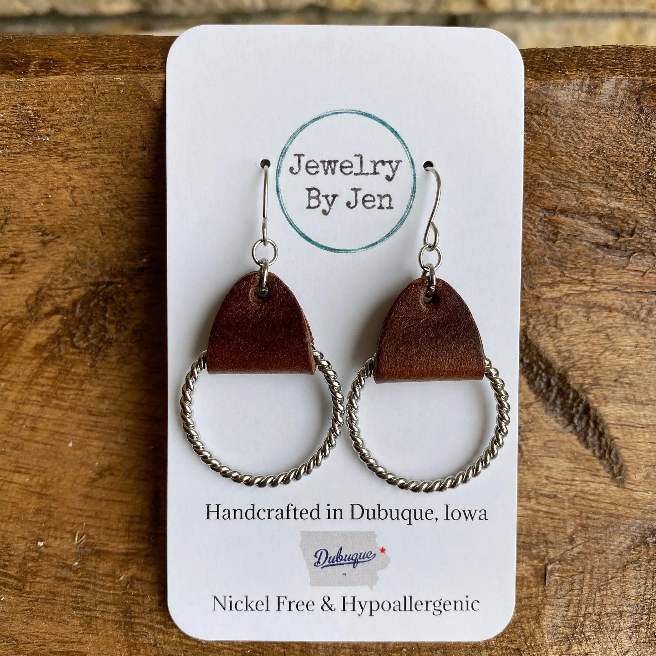 Twisted Hoop Dangle (4 colors)