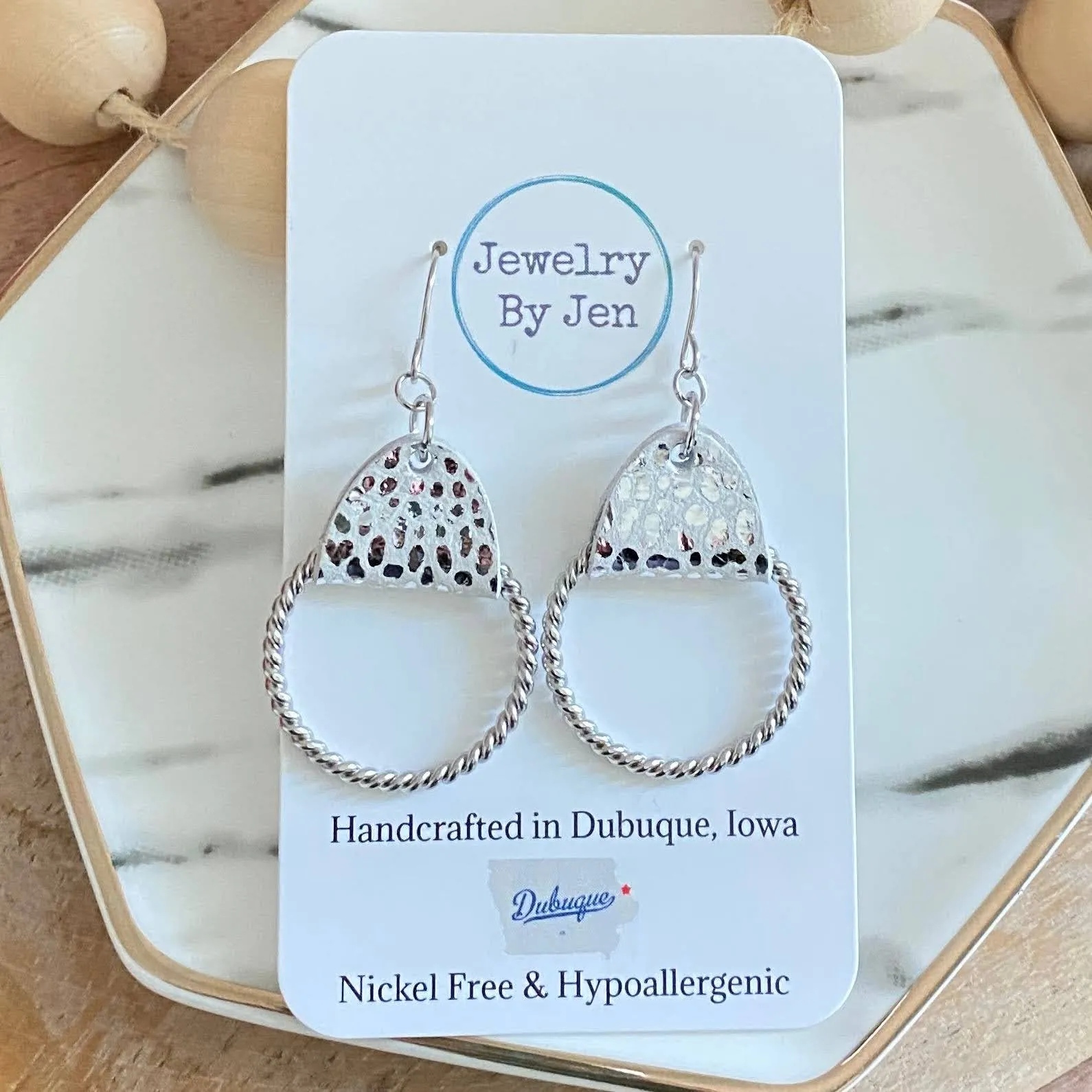 Twisted Hoop Dangle (4 colors)