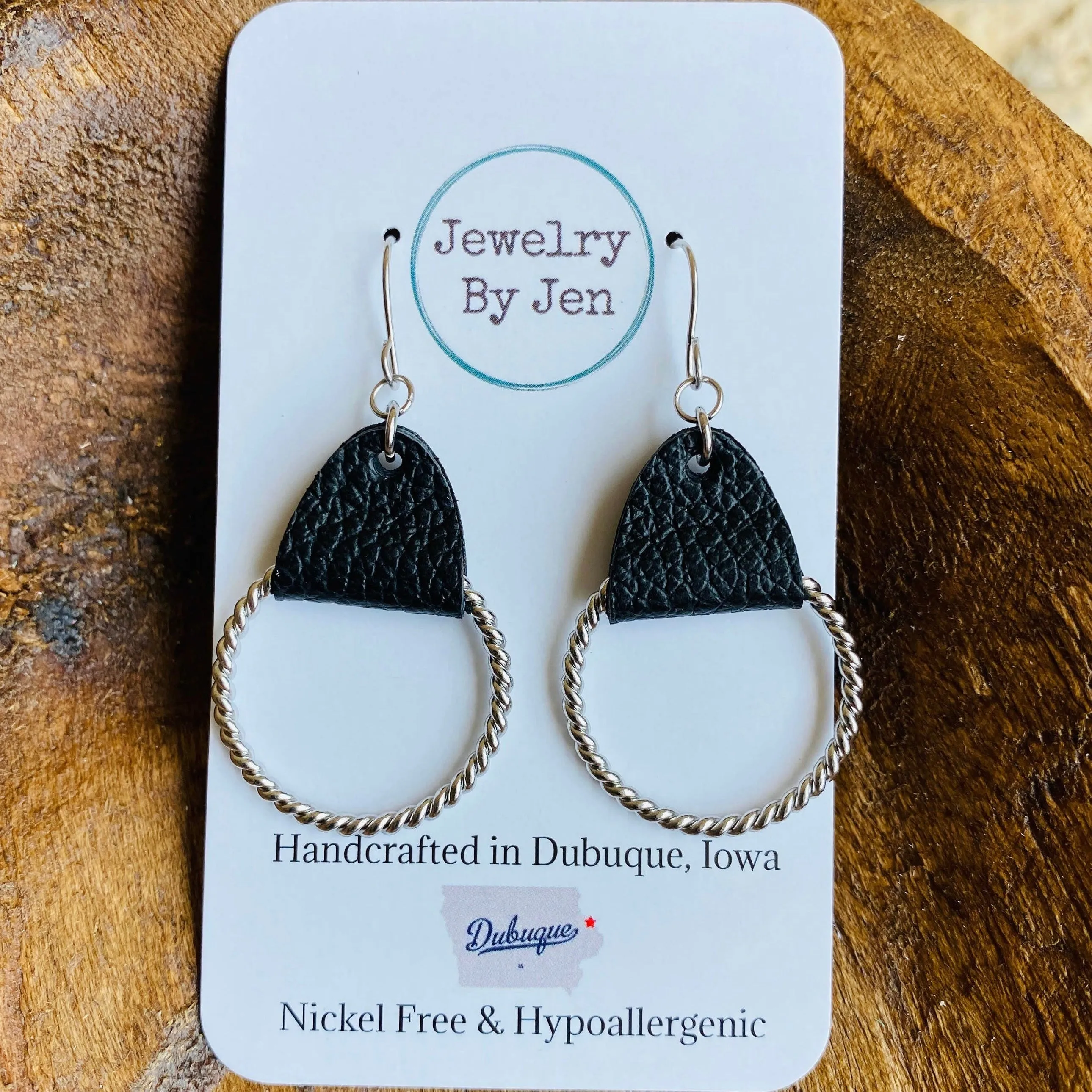 Twisted Hoop Dangle (4 colors)