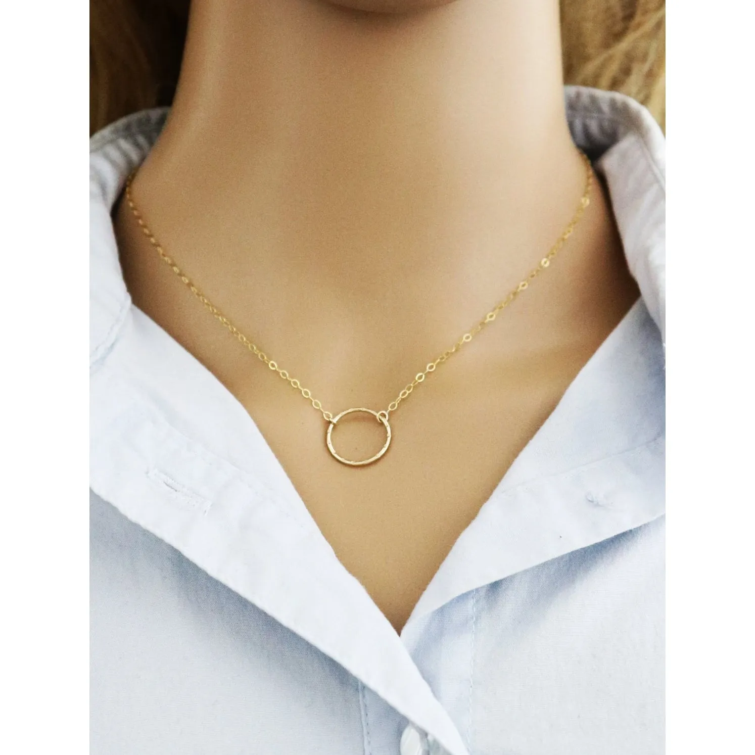 Unity Dotted Circle Necklace