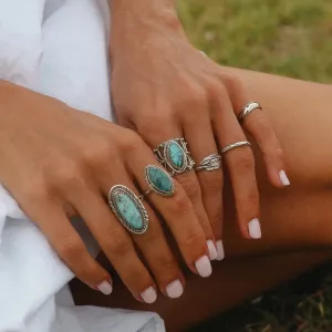 Vine Turquoise Ring
