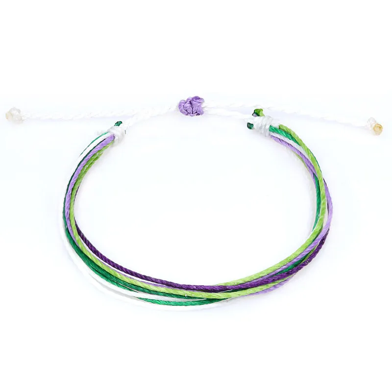 Wax Thread Braided Bracelet Bohemian South American Waterproof
