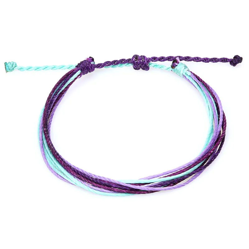 Wax Thread Braided Bracelet Bohemian South American Waterproof