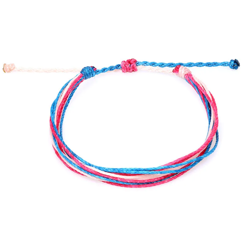 Wax Thread Braided Bracelet Bohemian South American Waterproof