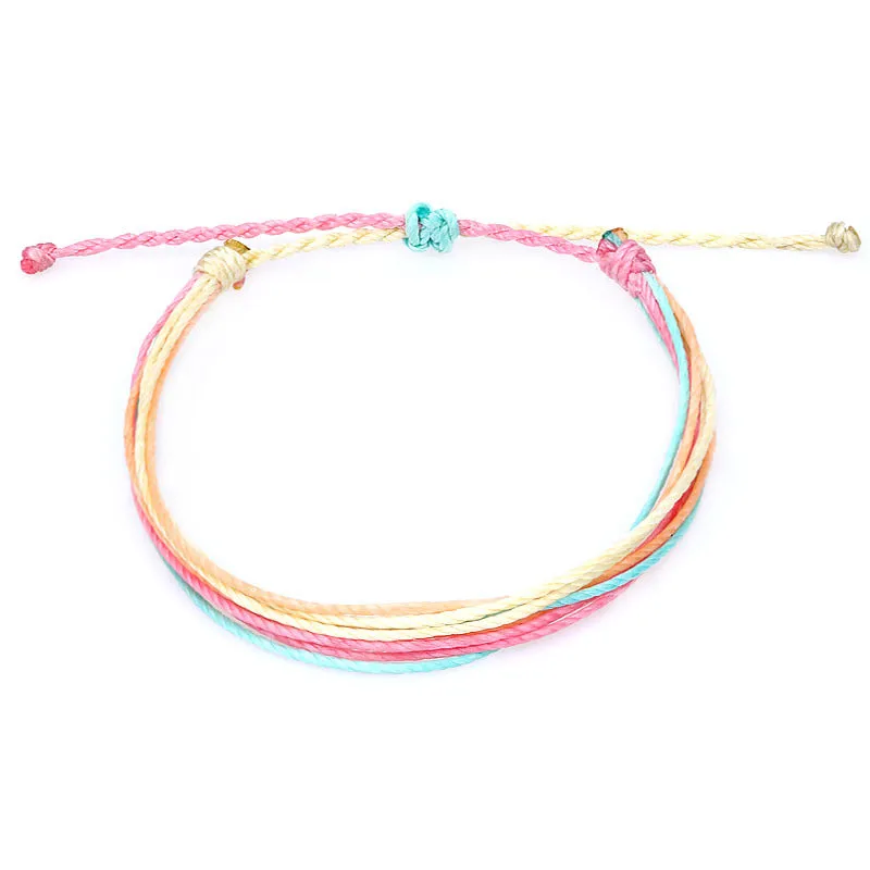 Wax Thread Braided Bracelet Bohemian South American Waterproof