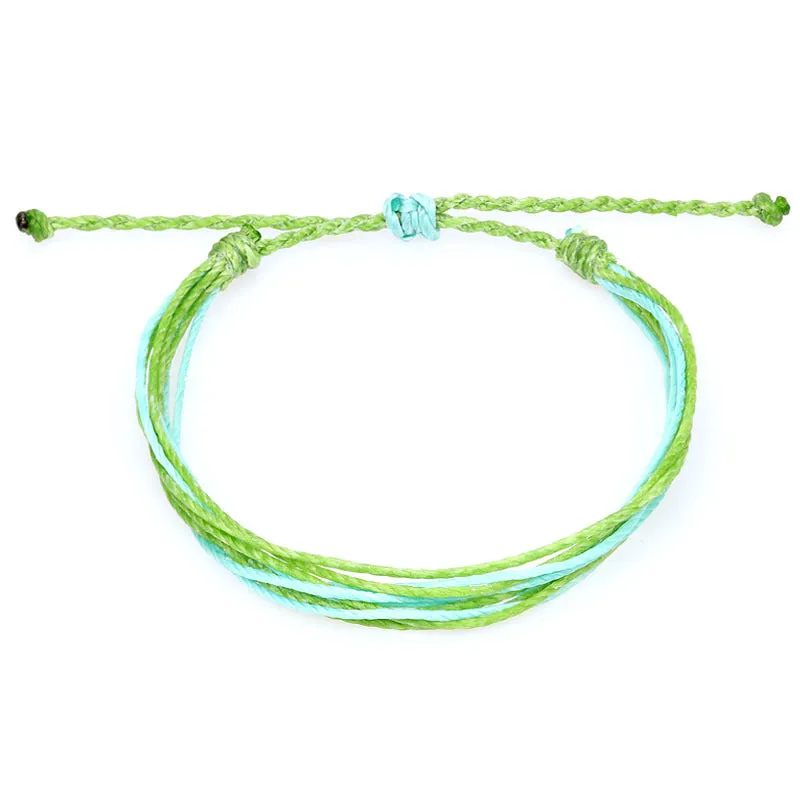 Wax Thread Braided Bracelet Bohemian South American Waterproof