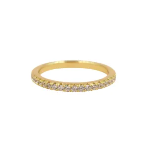 White Crystal Pave Band