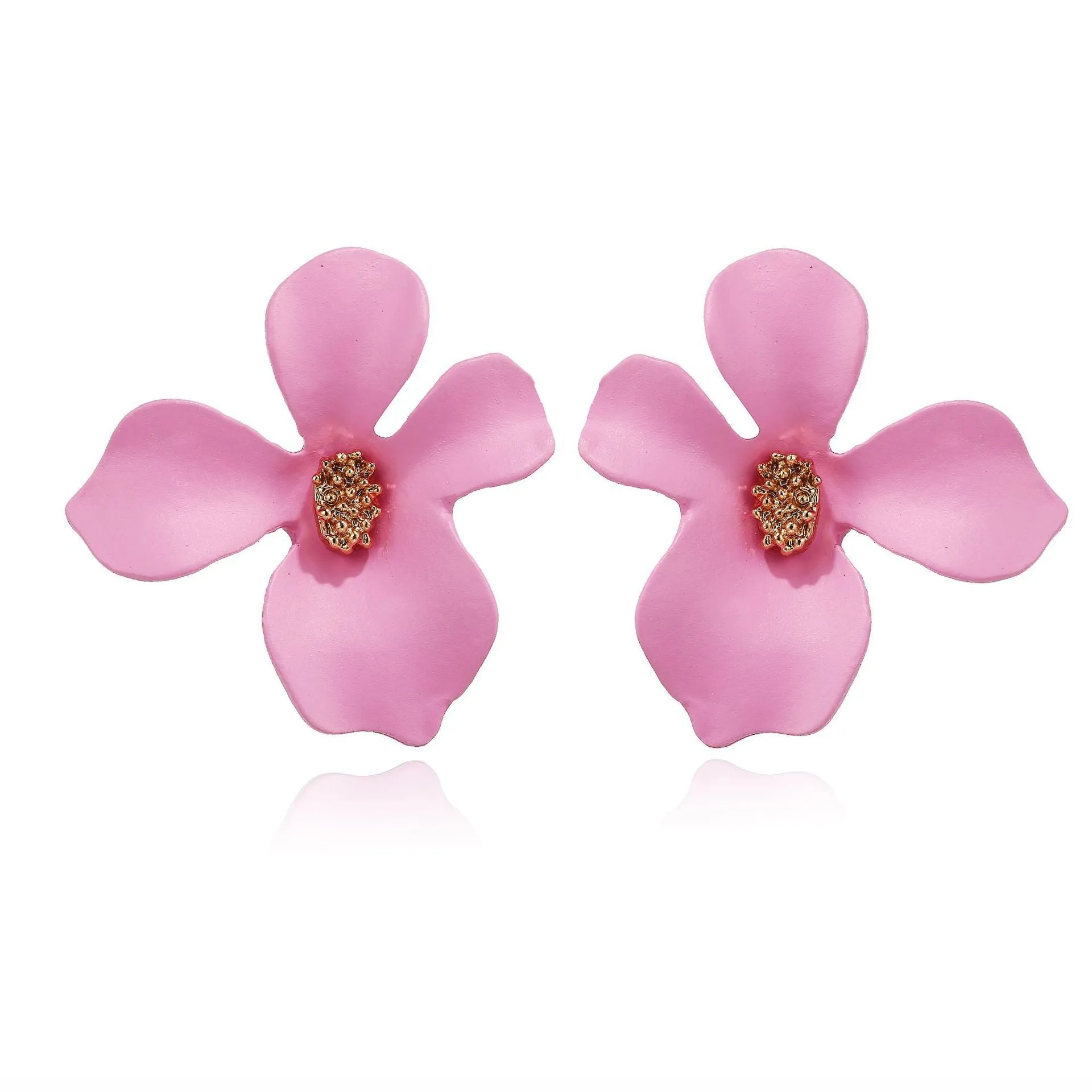 Wholesale Alloy Small Fresh Petals Earrings