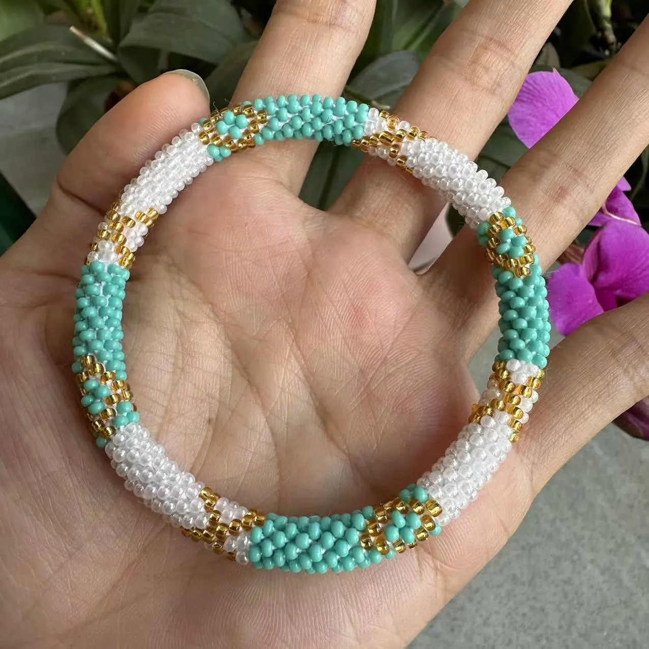 Wholesale Japanese Bohemian Rice Beads Fragrance Diffuser Bracelet