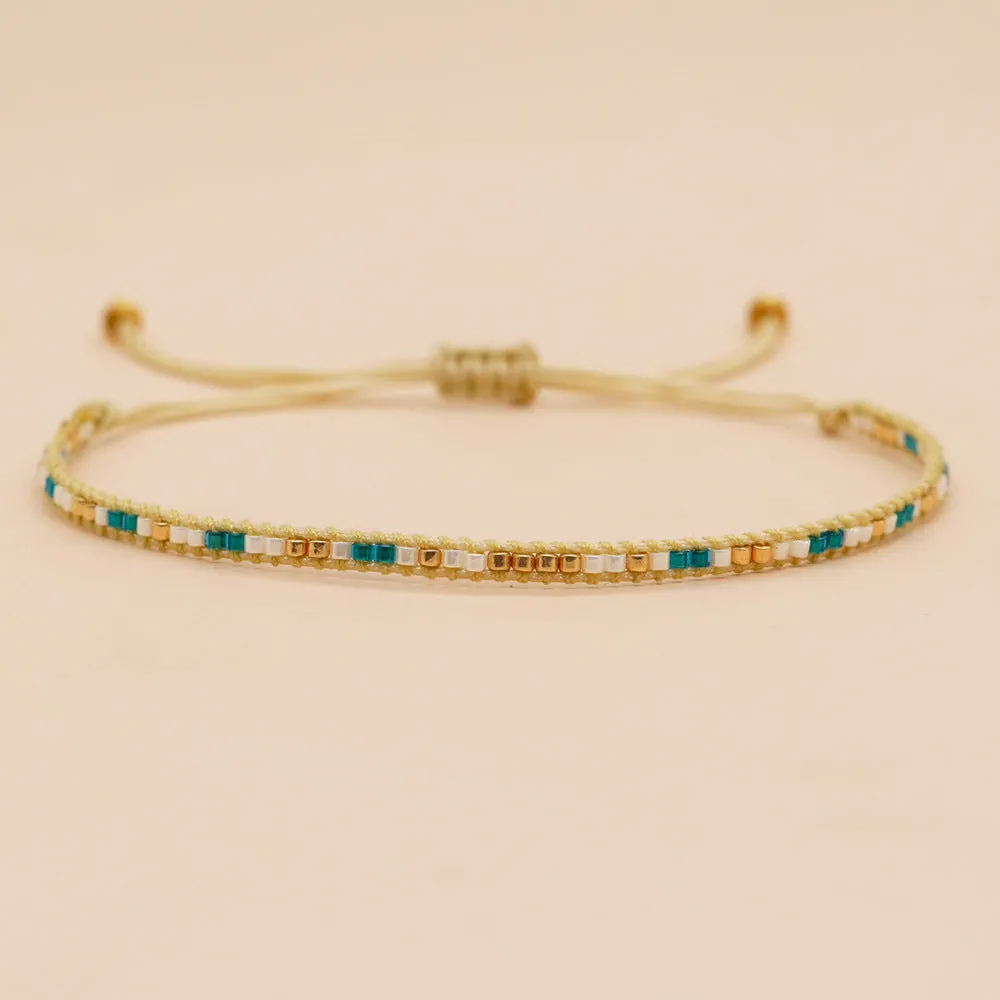 Wholesale Miyuki Rice Beads Hand Woven Extra Fine Glass Bracelet