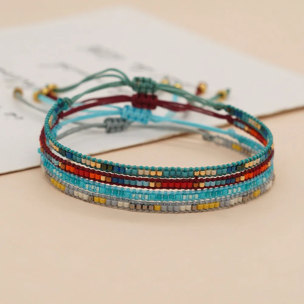 Wholesale Miyuki Rice Beads Hand Woven Extra Fine Glass Bracelet