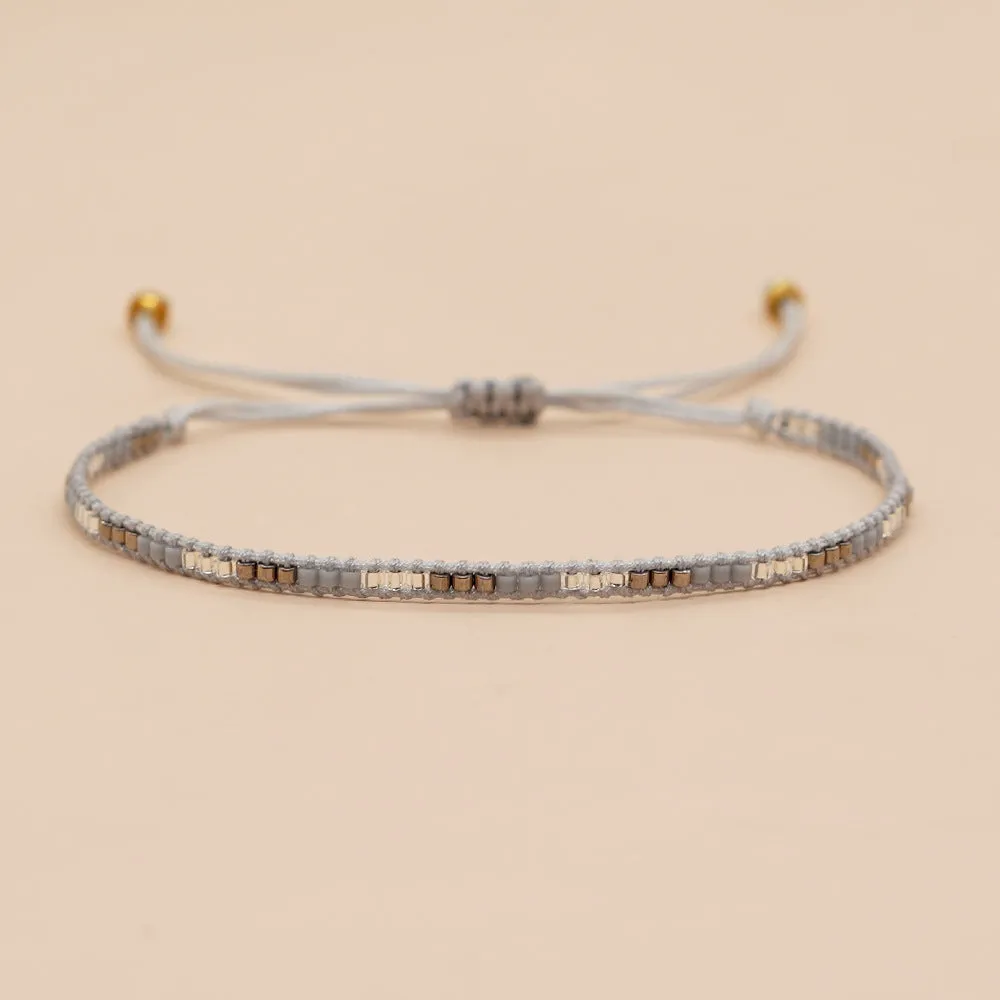 Wholesale Miyuki Rice Beads Hand Woven Extra Fine Glass Bracelet