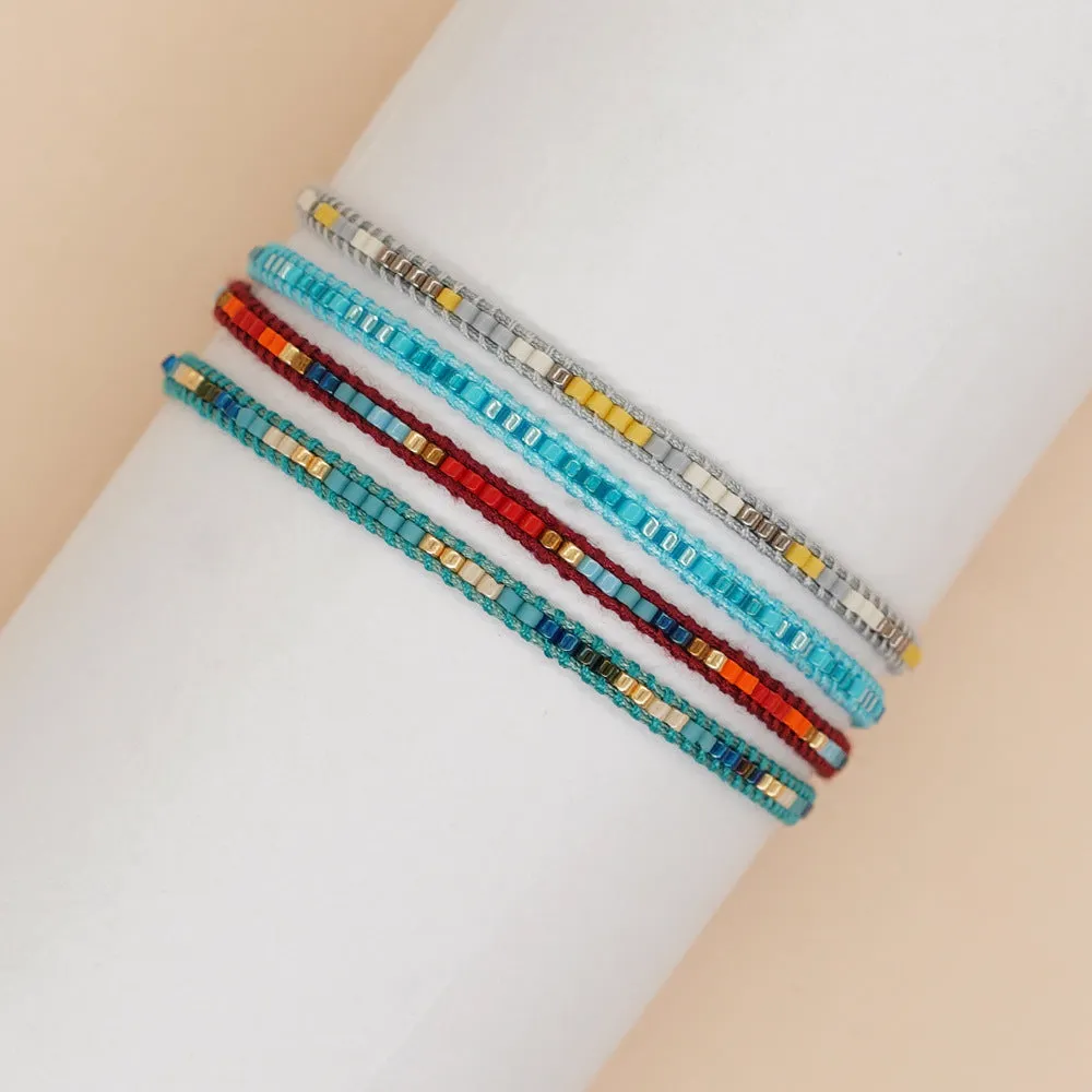 Wholesale Miyuki Rice Beads Hand Woven Extra Fine Glass Bracelet